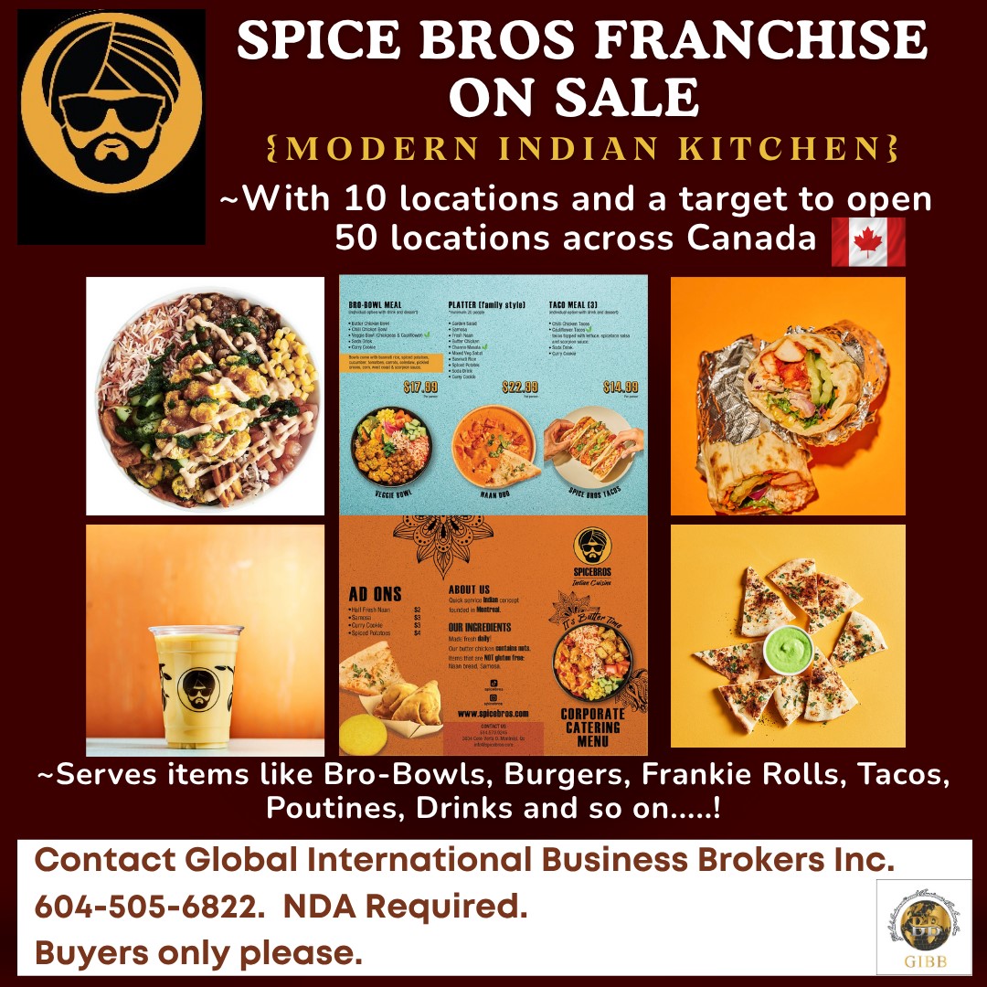 Well-Established & Famous Spice Bros Franchise on Sale